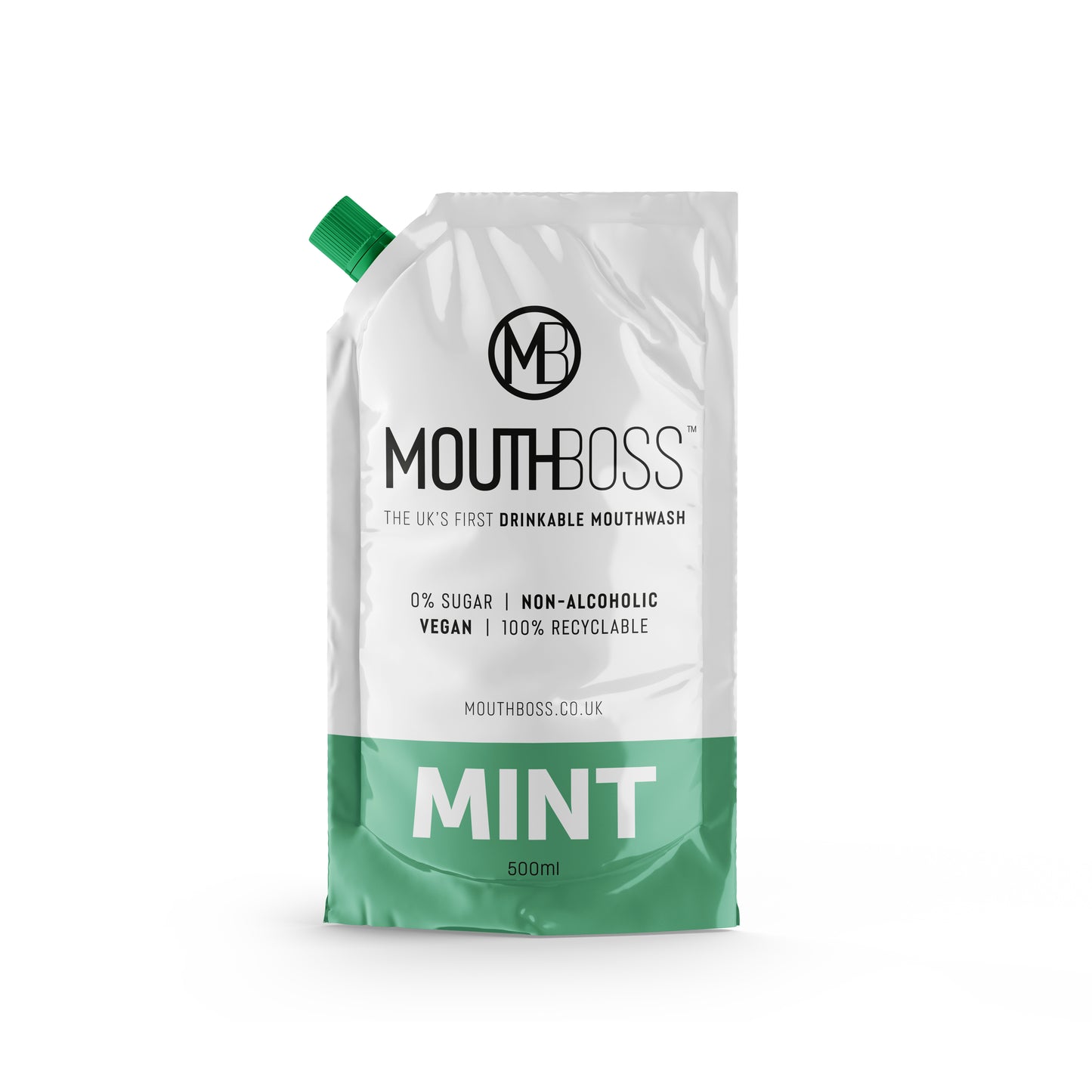 MouthBoss Drinkable Mouthwash - Peppermint - 500ml